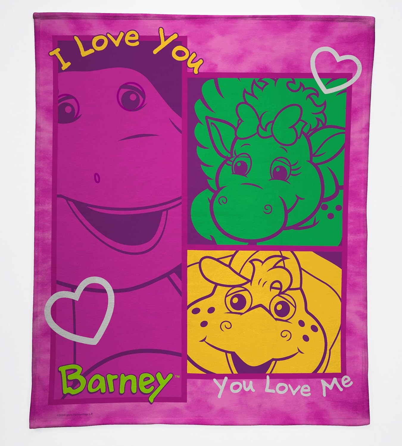 Barney Soft Cozy Throw Blanket, 50 x 60 inches Hearts