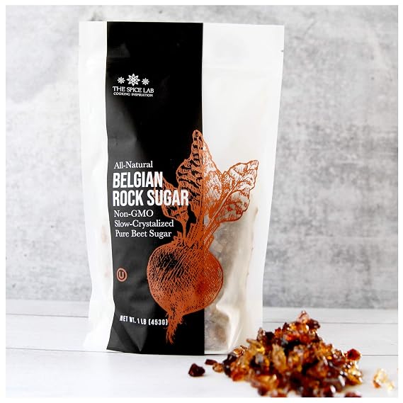 The Spice Lab Belgian Rock Sugar, Beet Sugar Crystals, 2 LB