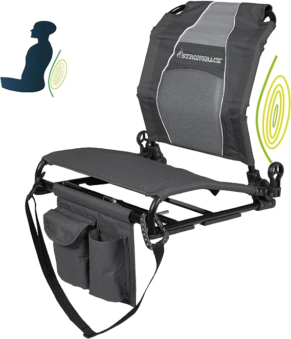 STRONGBACK Portable Stadium Seat for Bleachers with Adjustable Reclining and Back Support