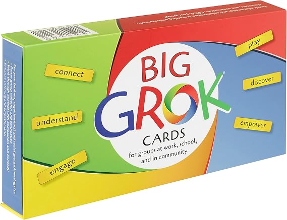 GROK Big Conversation Cards for Large Groups 150 Feelings & Needs Cards + 25 Therapy & Icebreaker Games Nonviolent Communication (NVC) Tool for Educators, Facilitators & Therapists