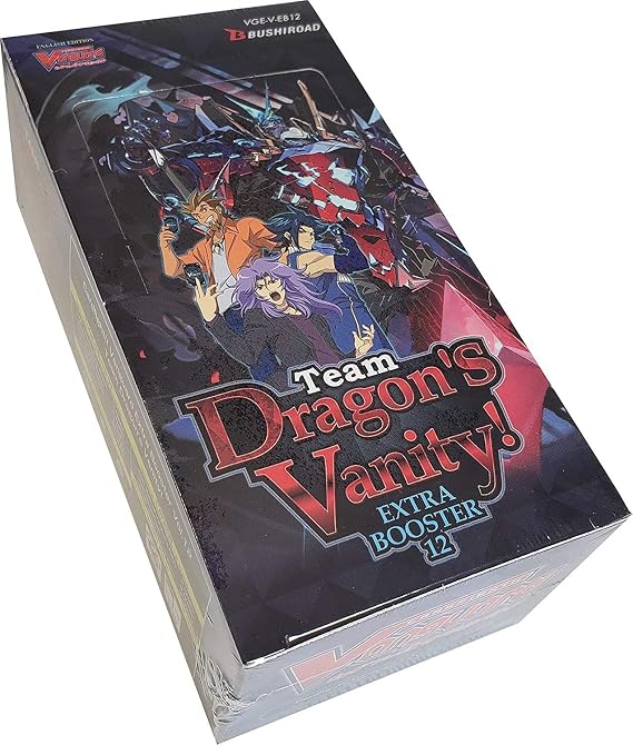 Cardfight Vanguard Men's V-Team Dragons Vanity Booster Display Box of 12 Packets, Multi, 14.5cm x 7.5cm x 5.5cm