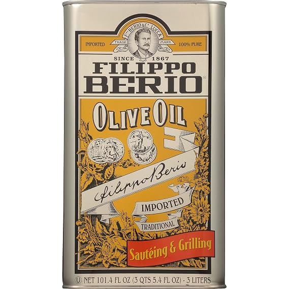 Filippo Berio Pure Olive Oil, 101.4 Ounce Tin