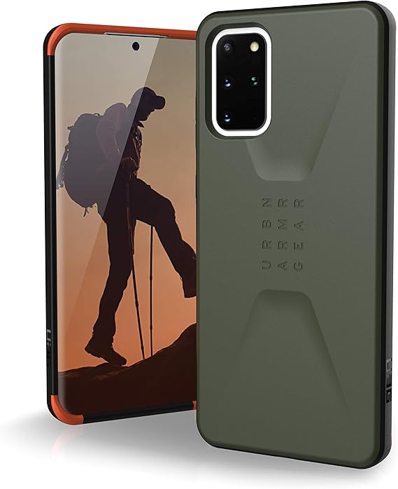 URBAN ARMOR GEAR UAG Samsung Galaxy S20 Plus Case [6.7-inch Screen] Civilian [Olive Drab] Sleek Ultra-Thin Feather-Light Military Drop Tested Protective Cover