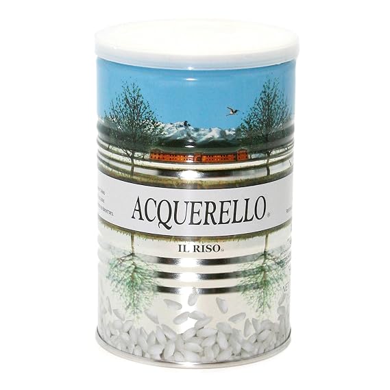 Acquerello Italian Carnaroli Aged Risotto Rice in Tin Can, 17.6 oz | From Vercelli Province in Italy