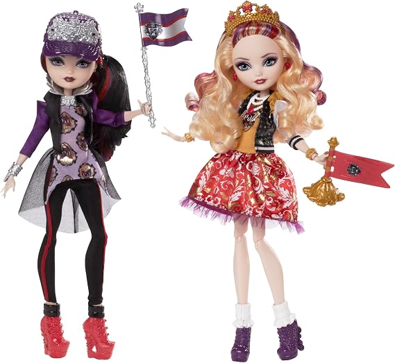 Ever After High School Spirit Apple White and Raven Queen Doll CJF67 Parallel import