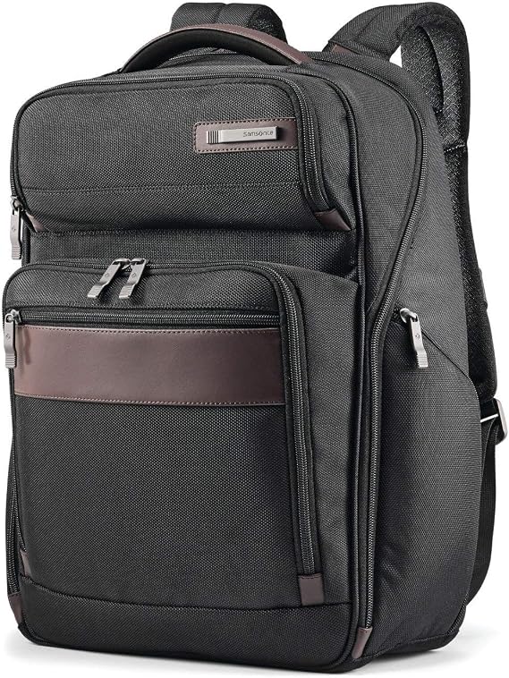 Samsonite Kombi Business Backpack Ballistic Nylon, 15.6 Laptop Compartment, Tablet Pocket, SmartSleeveTM, Multi-Pocket Organizer, Padded Straps & Back, Top Handle, Fleece-Lined Accessory Pocket