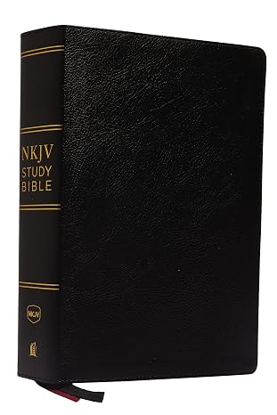 NKJV Study Bible, Premium Bonded Leather, Black, Comfort Print: The Complete Resource for Studying Gods Word
