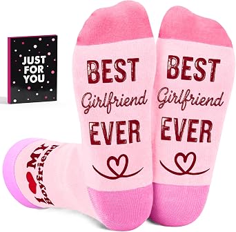 Gifts For Girlfriend - Cute Socks For Her, Unique Ideal Present, Sweet And Fun Surprise For Women