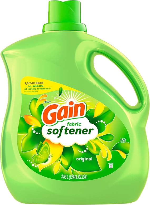Gain Laundry Fabric Softener Liquid, Original, 129 Fl Oz 150 Loads