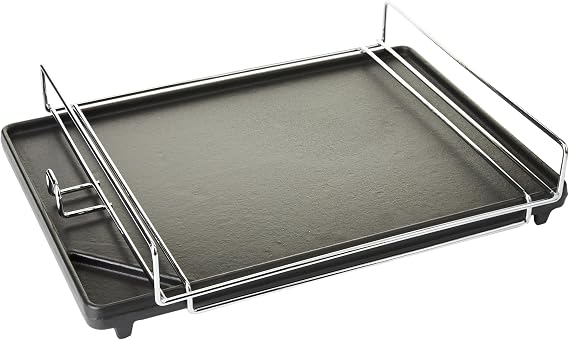 Char-Broil 140 515 - Cast Iron Side-Burner Griddle (Plancha)., Black, 37x25.4x2 cm