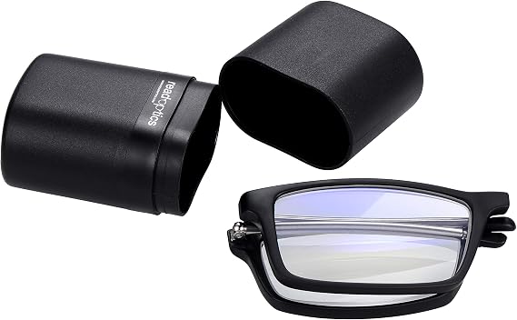 Folding Reading Glasses +1.0 to +3.5 Blue Light Blocking Glasses for Computers & Digital Screens, Pocket Sized, Easy to Carry, Protective Eyewear from