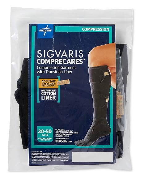 Medline Comprecares Reusable Compression Garment Kit, Size L Regular