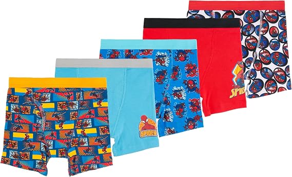 Soft 100% Combed Cotton Boxer Briefs, Multiple Prints Available In Sizes 4, 6 and 8