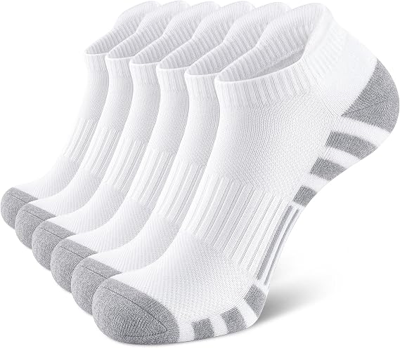 Airacker Athletic Running Ankle Cotton Socks for Men Women