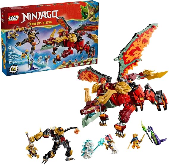 LEGO NINJAGO Wyldfyre'ın Dönüşen Ejderha Robotu 71868
