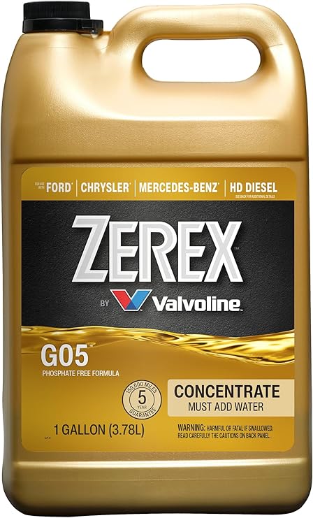 Zerex G05 Antifreeze Coolant Concentrate 1 Gallon