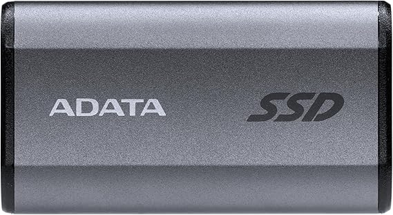 ADATA SE880, Portable External Solid State Drive, Titanium, 1TB | Secure and Fast Data Transmission, Safe Data Storage, Supports Latest Gaming Consoles, USB-C Port, AELI-SE880-1TCGY