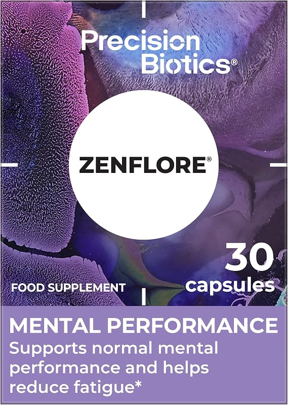 Zenflore by PrecisionBiotics - Menopause and Perimenopause - Probiotics with B Vitamins - for Mental Performance and Fatigue - Hormone Regulation for Women - 30 Capsules