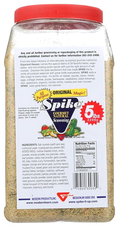 Spike Original Seasoning 5lb Bulk