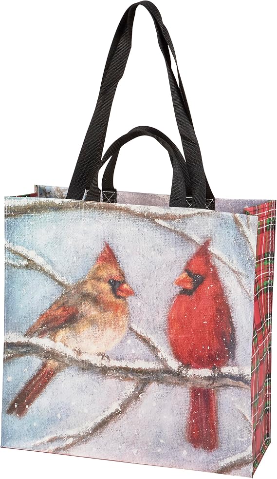 Primitives by Kathy Cardinal Couple Market Tote
