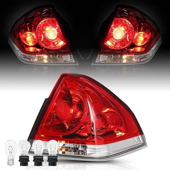 TUSDAR Tail Light Assembly For 2006 to 2013 Chevy Impala | Halogen Type Outer Rear Taillight Assembly OE Direct Replacement Brake Tail Lamp Right Passenger Side