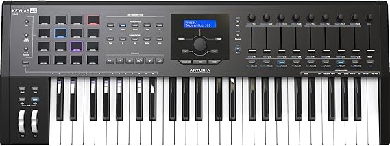 Arturia KeyLab 49 MkII - 49 Key Semi Weighted USB MIDI Keyboard Controller (Black)
