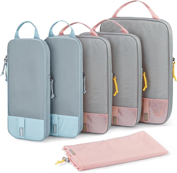 BAGSMART Compression Packing Cubes for Travel Essentials | 14 Set /6 Set /4 Set/2 Set, Lightweight, Durable