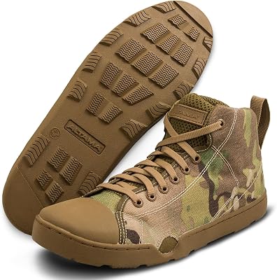 Altama Unisex Maritime Mid Dive Fin-Compatible Tactical Boots with Water Drainage Ports & Water-Resistant PU Contoured Insole