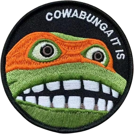 Funny Morale Patch Tactical Patch with Key Chain Hook & Loop Brown EB150P1Y20