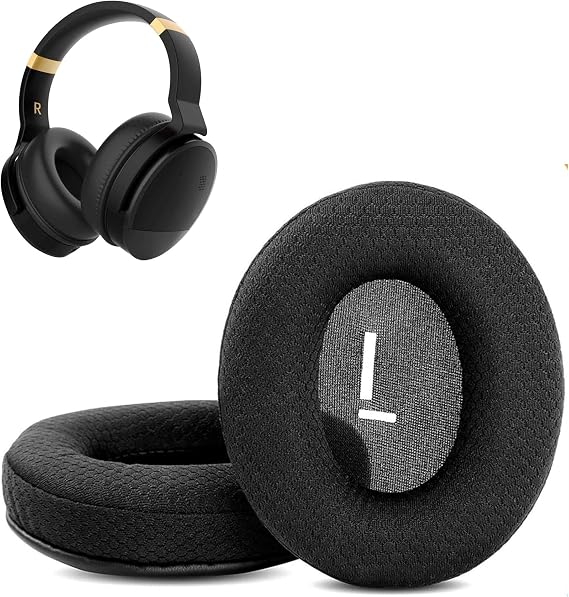 E8 Headphone Ear pads replacement Compatible with Cowin E8 E 8 Headphones(Textile fabric and Memory Foam ear cushions)