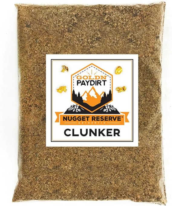 Nugget Reserve Gold Paydirt Clunker Panning Pay Dirt Bag - Gold Prospecting Concentrate