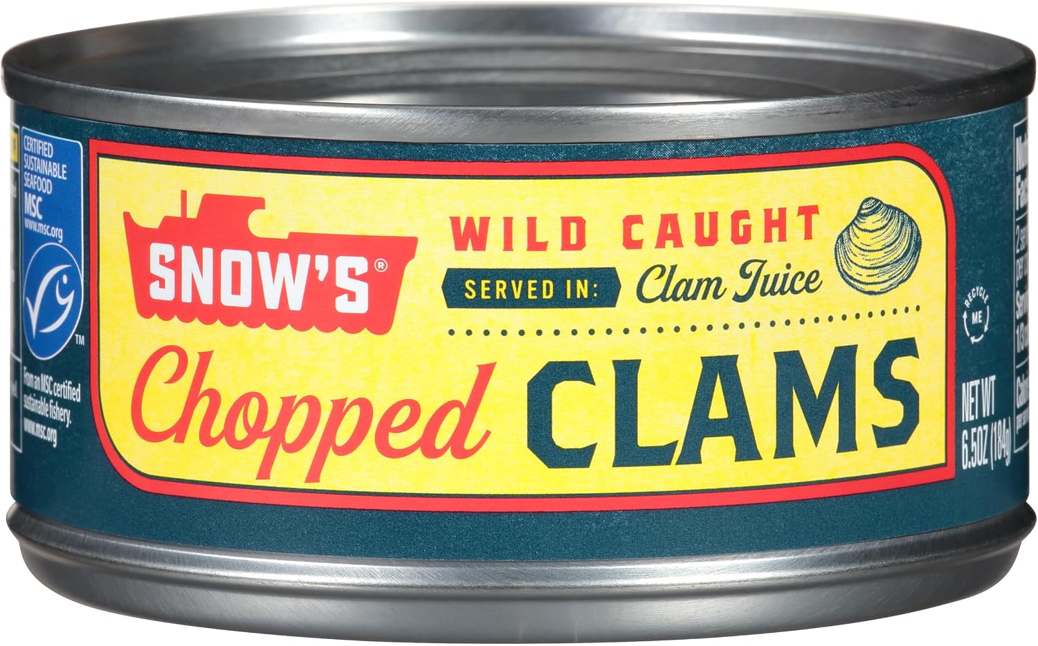 Bumble Bee Snow's Chopped Clams in Clam Juice, 6.5 oz