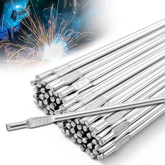 MorningRo 2 Lb Aluminum Tig Welding Rods ER5356 1/8" x 39", Aluminum Welding Wire Filler Rod Tig Brazing Accessories, Low Splatter Corrosion Resistance