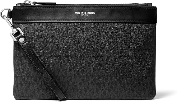 Michael Kors Men's Travel Pouch, Black, One Size