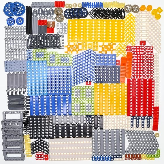 464PCS Gears and Axles Set for Technic-Parts, Compatible with Major Brand, Pins, Beams, Liftarm, Frame Replacement Kit.