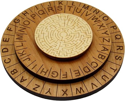 Labyrinth Cipher Wheel - Premium Escape Room Decoder Ring and Escape Room Prop