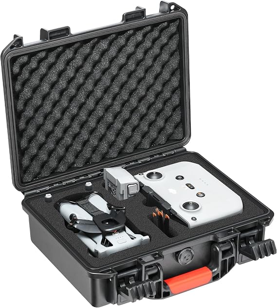 Hard Case for DJI Mini 5 Pro - Waterproof Storage Box with Custom Foam for DJI Mini 5 Pro | RC-N3, Portable Carrying Case for Charger Cables | Propellers | Battery & Accessories (Case Only)