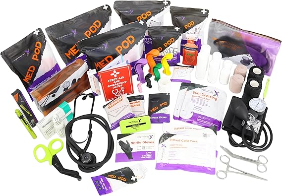 Lightning X Standard First Aid Responder EMT Medical Stocked Trauma Fill Kit LXSMK-B