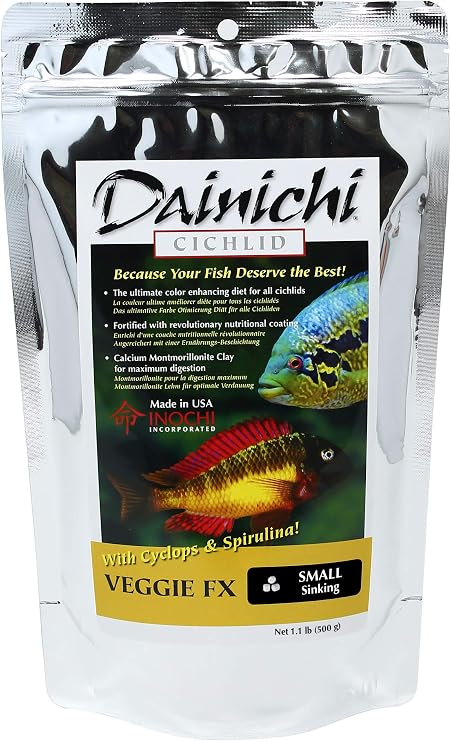 Dainichi CICHLID - Veggie FX Sinking (8.8 oz) Bag - Small Pellet