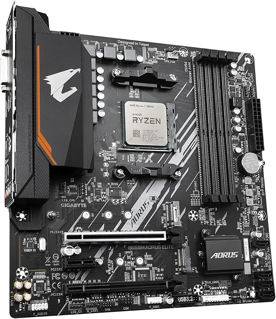 CPU Motherboard Bundle – AMD Ryzen 5 5800X | Gigabyte B550M AORUS ELITE – Pre-Assembled and Tested (No RAM) - IONZ