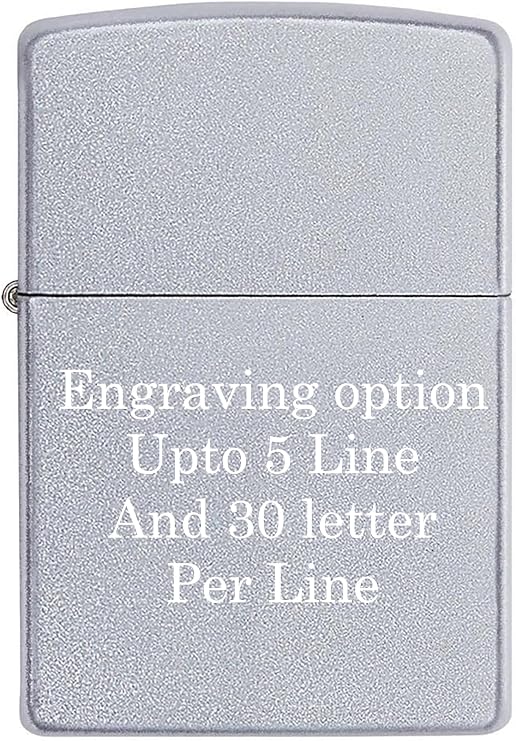 Customized Personalized ZIPPO Classic Windproof Oil Lighter Engraving-Satin