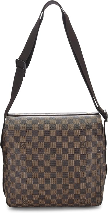Pre-loved Damier Ebene Naviglio, Brown