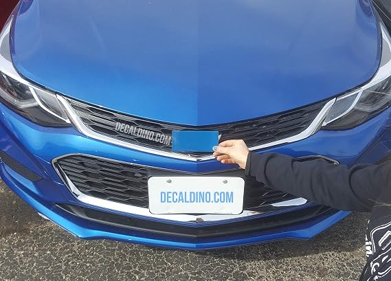 Car Emblem Wrap Kit - for Chevy Models Bowtie Badge Decal Kinetic Blue