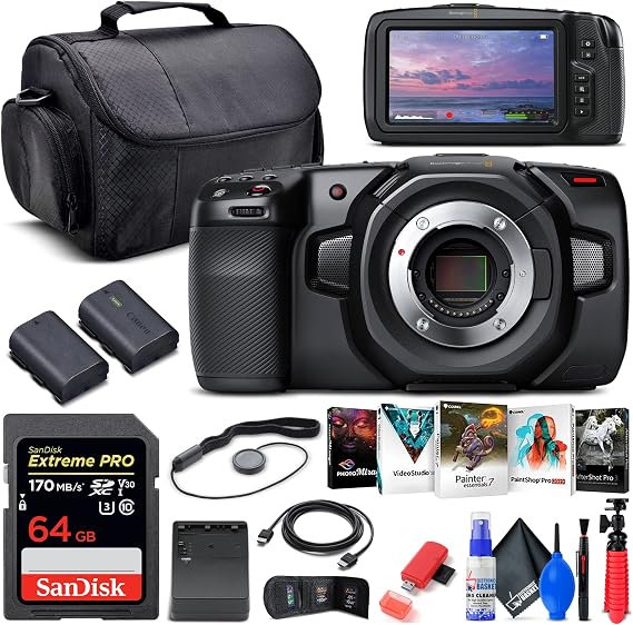Blackmagic Design Pocket Cinema Camera 4K Power Kit Bundle