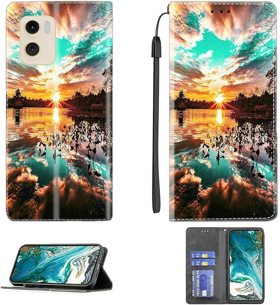 bojioderf Case Compatible for Jambo Phone Jambophone Jp1 Phone Case Cover PU Leather Kickstand Magnetic Wallet Case CPT37