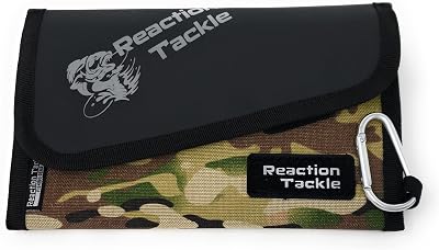 Reaction Tackle Fishing Tackle Organizer Case | Soft Bait Binder | Keep Soft Plastic Baits and Tackle Organized | Removable Storage Pockets