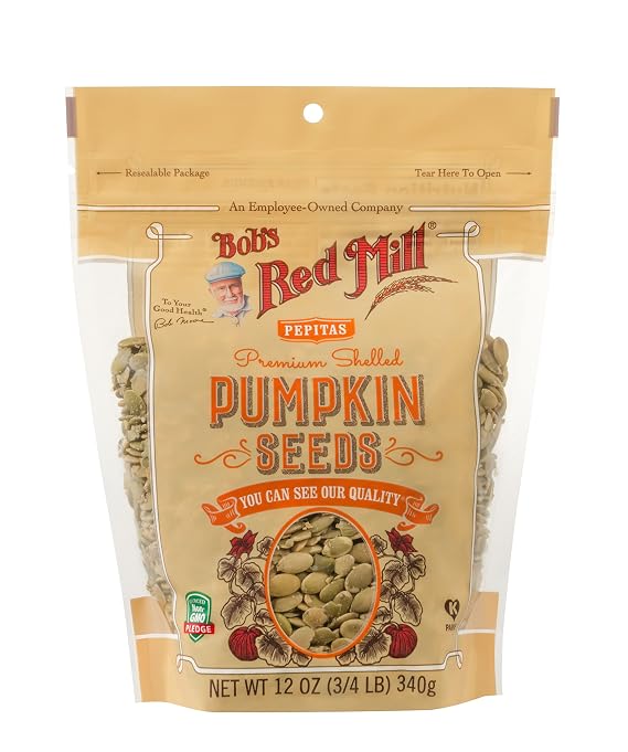Bob's Red Mill Organic Pumpkin Seeds, 12oz (Pack of 1) - Non GMO, Vegan, Paleo Friendly, Keto Friendly, Kosher