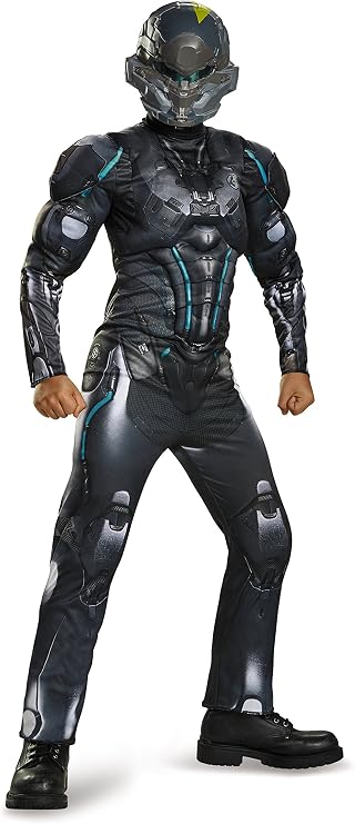 Disguise Spartan Locke Classic Muscle Halo Microsoft Costume Medium/7-8