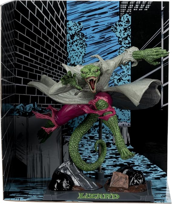 McFarlane Toys- Marvel The Lizard 1:10th Scale Collectible with Scene (Spider-Man #2)