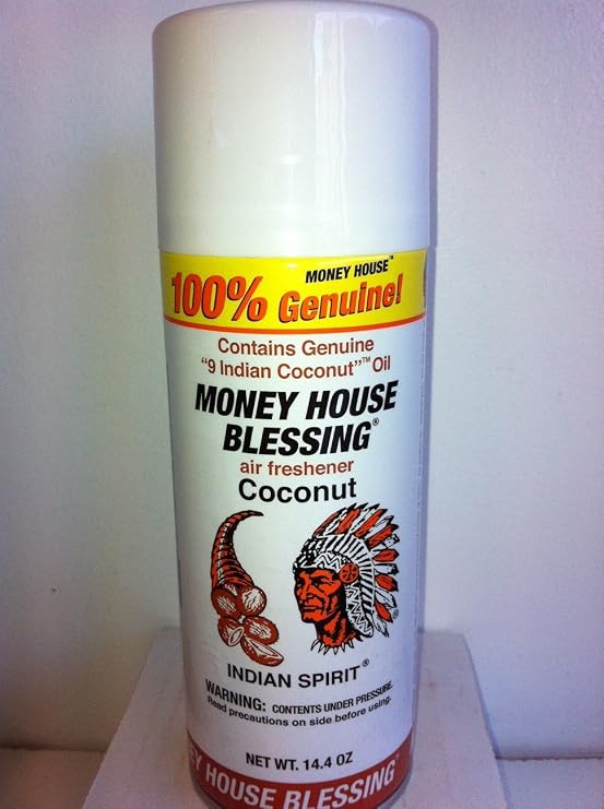Money House Indian spirit money house blessing air freshener in coconut (coco), Coconut, 14.4 Ounce